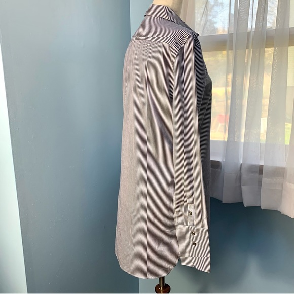 J. Crew Blue Endless Stripes Button Down Shirt - Picture 8 of 10